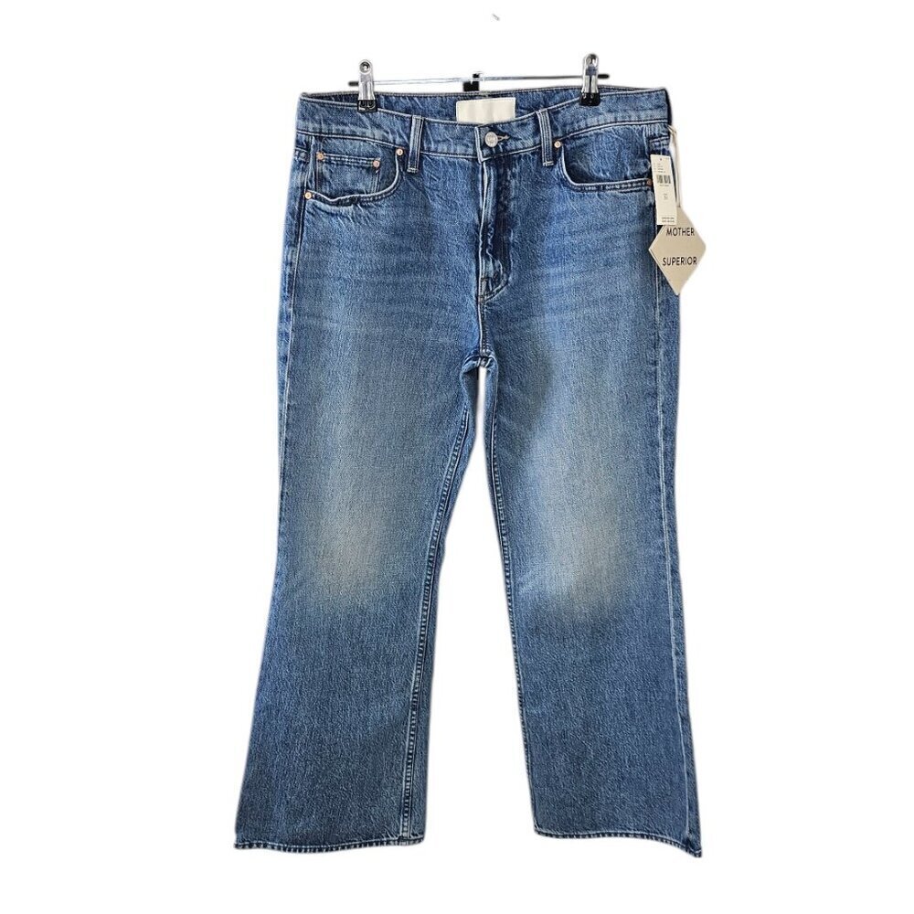 MOTHER The Bookie Flood Jeans, Deans List, High Rise, Boot Cut, Cotton, Size 31